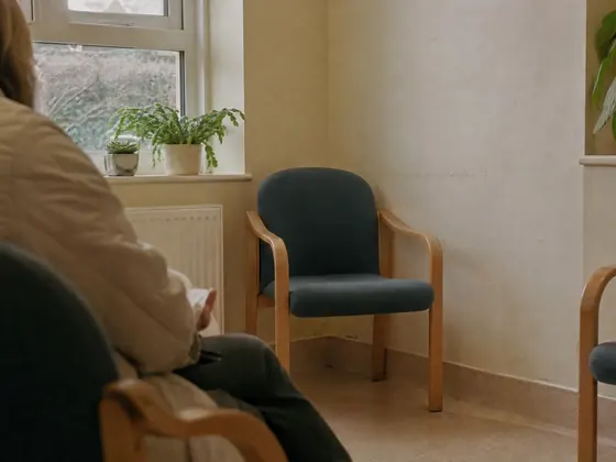 GP waiting room, small chairs