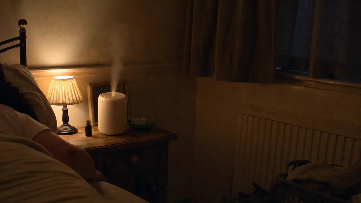 humidifier steam, bedside lamp