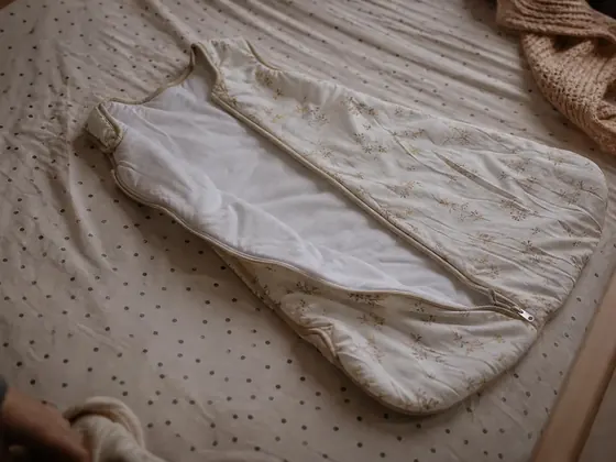 sleeping bag laid out on a cot mattress